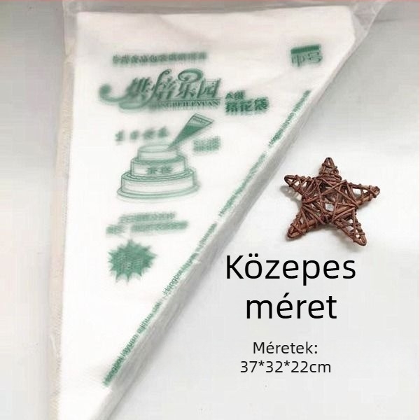 Vastagított egyszer használatos díszítő zsákok – nagy, közepes és kicsi méretek, 100 darab.