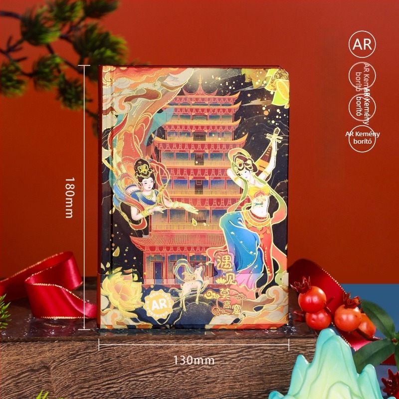 Dream Back to Dunhuang sorozat: kemény kötés, nemzeti stílusú jegyzetfüzet diákoknak teljes színes belső oldalakkal