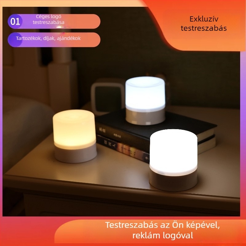 USB újratölthető környezeti éjjeli fény érintéses kapcsolóval – baba etetéséhez, ágy melletti lámpa és asztali lámpa szemvédelmére