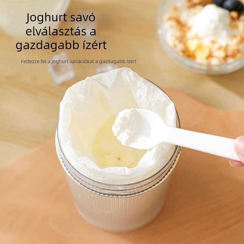 Háztartási joghurt-szűrő, multifunkcionális prés-típusú savóleválasztó, nagy kapacitású, házi sajtkészítő