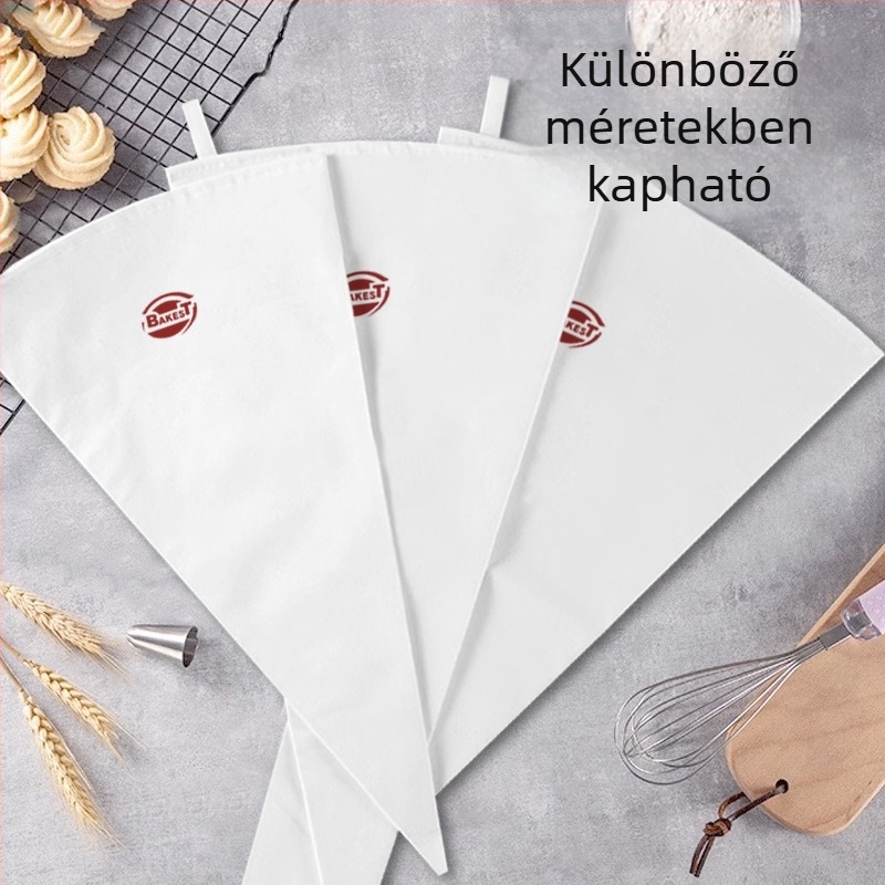 Kereskedelmi minőségű vastag, nagy habzsák krémdíszítéshez, újrahasználható, környezetbarát sütőeszköz