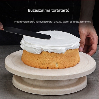 Műanyag forgó tortadíszítő tálca csúszásmentes felülettel