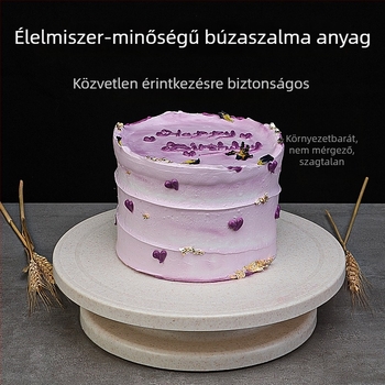 Műanyag forgó tortadíszítő tálca csúszásmentes felülettel