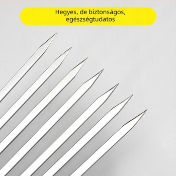 304 rozsdamentes acél lapos nyárs grillhez, bárányhúshoz