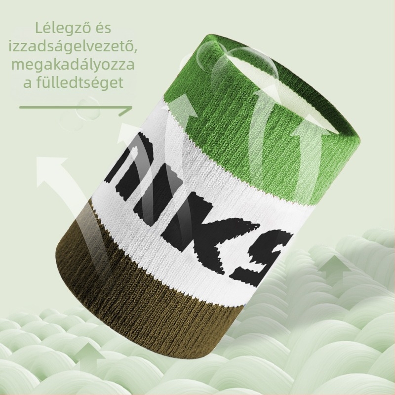 Gyermekeknek szánt sport csuklópánt, izzadságszívó kendővel, kosárlabda, röplabda és tollaslabda számára; anyag spandex