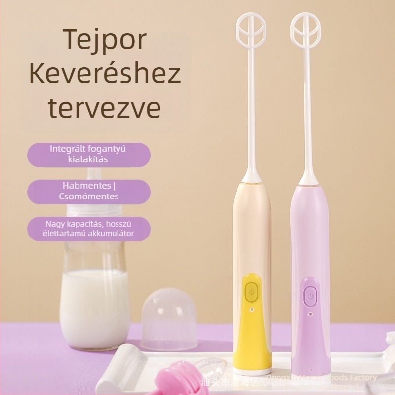 Elektromos tejpor-keverő babáknak, keverő a tápszerhez, újratölthető modell, habzásmentes
