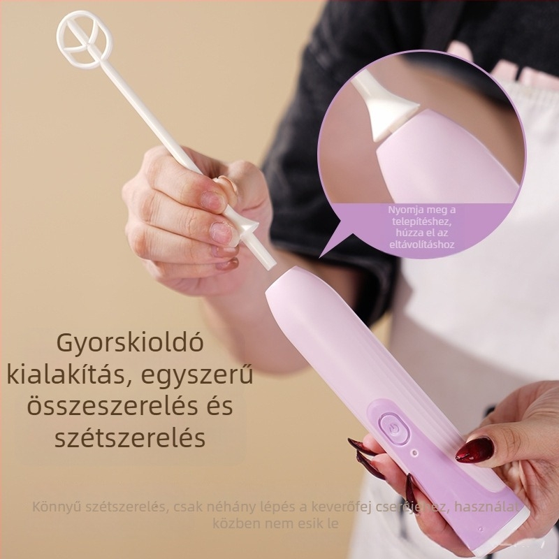 Elektromos tejpor-keverő babáknak, keverő a tápszerhez, újratölthető modell, habzásmentes