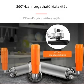 Nagy méretű háztartási nyújtófa tésztához, gyoza- és süteményekhez való tésztalapokhoz, 304 rozsdamentes acélból