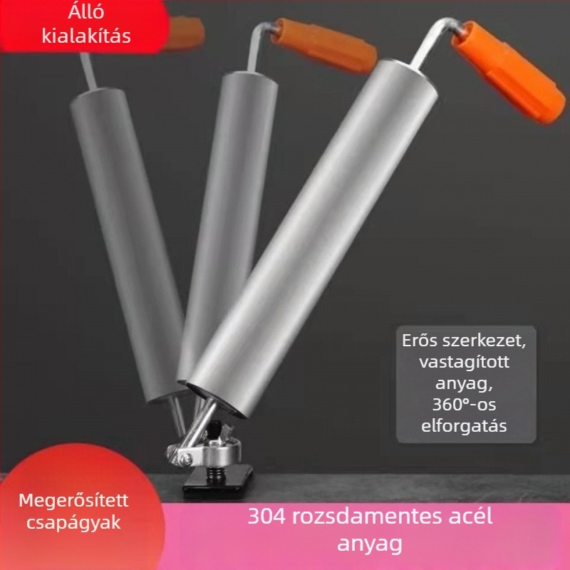 Nagy méretű háztartási nyújtófa tésztához, gyoza- és süteményekhez való tésztalapokhoz, 304 rozsdamentes acélból
