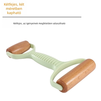 Kéthéjú tészta-nyújtó henger két fejjel, pizzagrács hálós vágó és tésztalap-készítő eszköz