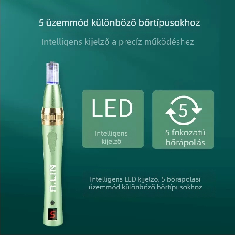 Otthoni arcfelü masszírozó nano-mikrokrystalos bőrápoló készülék esszencia penetrációs boosterrel