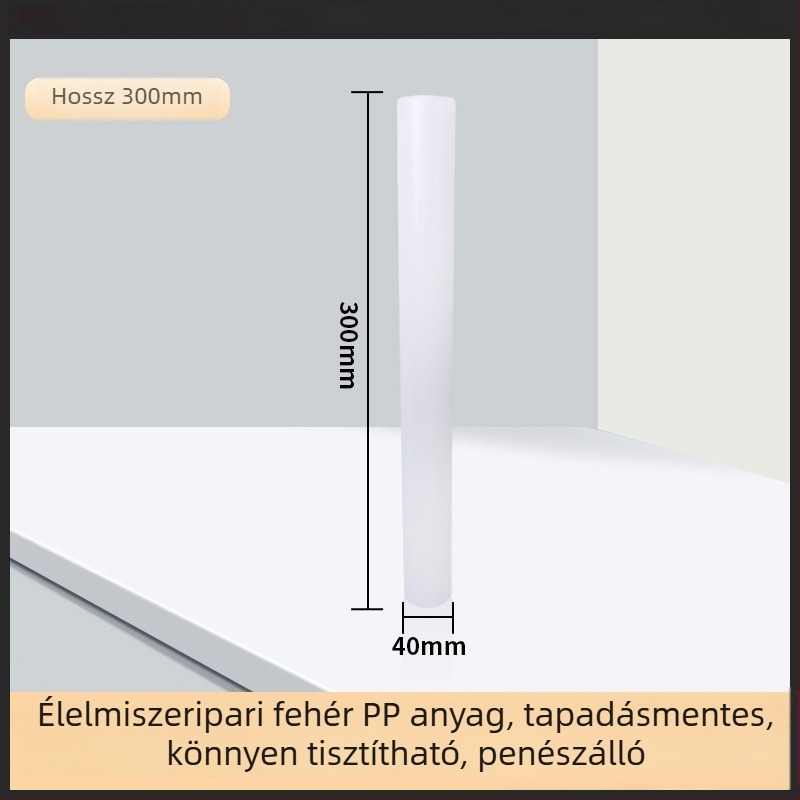 PP tapadásmentes nyújtófa, élelmiszer-minőségű fondant nyújtófa, háztartási használatra, ideális dumpling tölteléknél és nudli nyújtására