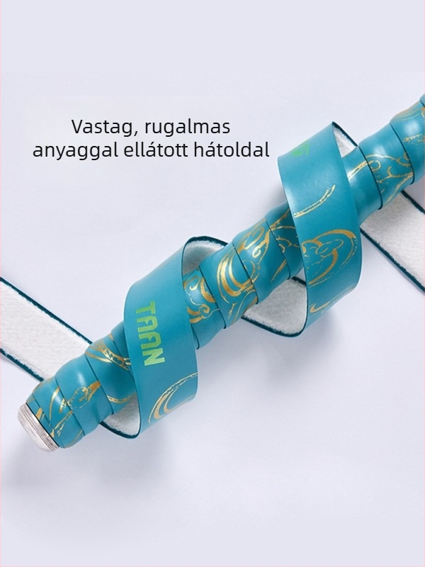Taiang Destiny FH01DZ izzadásgátló fogóöv, 2 m hosszú, arany bevonattal a markolat számára 1,5 m wrap, csúszásmentes PU felület, ideális horgászbotokhoz és badmintonütőkhöz