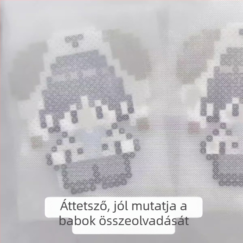 Vastag élű gyöngyfűző vászon tapadásmentes vasalópapírral, DIY gyöngyfűzéshez, hőálló
