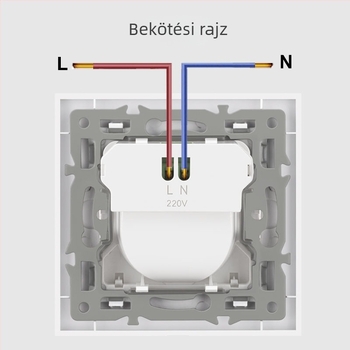 Európai szabvány 86-os típusú intelligens mozgásérzékelős lépcsőfok világítás, beépített falra szerelt LED éjjeli lámpa