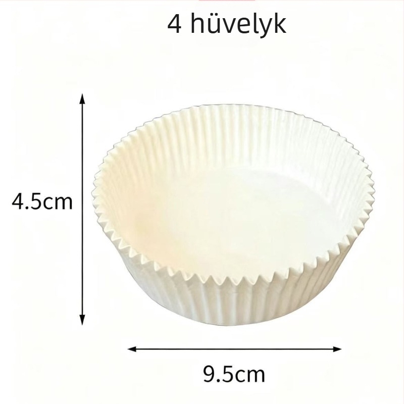 Baszk torta sütőpapír formák, 4, 6 és 8 hüvelyk, finom textúrájú pergamentpapír, többszörös redőkkel
