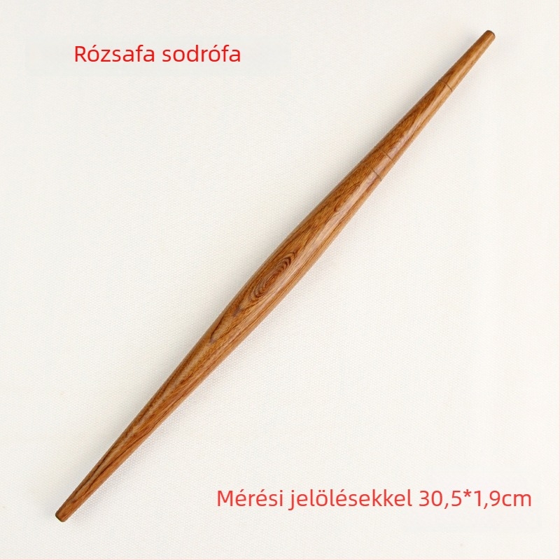 Rosewood nyújtófa hegyes végekkel, háztartási használatra, tömörfa, dumpling tészta lapjaihoz