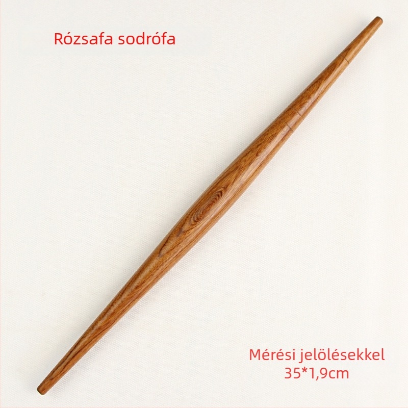 Rosewood nyújtófa hegyes végekkel, háztartási használatra, tömörfa, dumpling tészta lapjaihoz