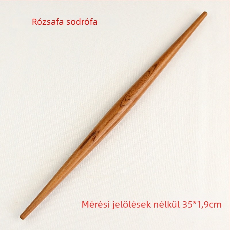 Rosewood nyújtófa hegyes végekkel, háztartási használatra, tömörfa, dumpling tészta lapjaihoz