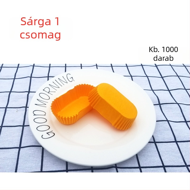 72-oval sütőpapír tepsi 36 darab tortaformával, szilikon bevonattal, olajálló