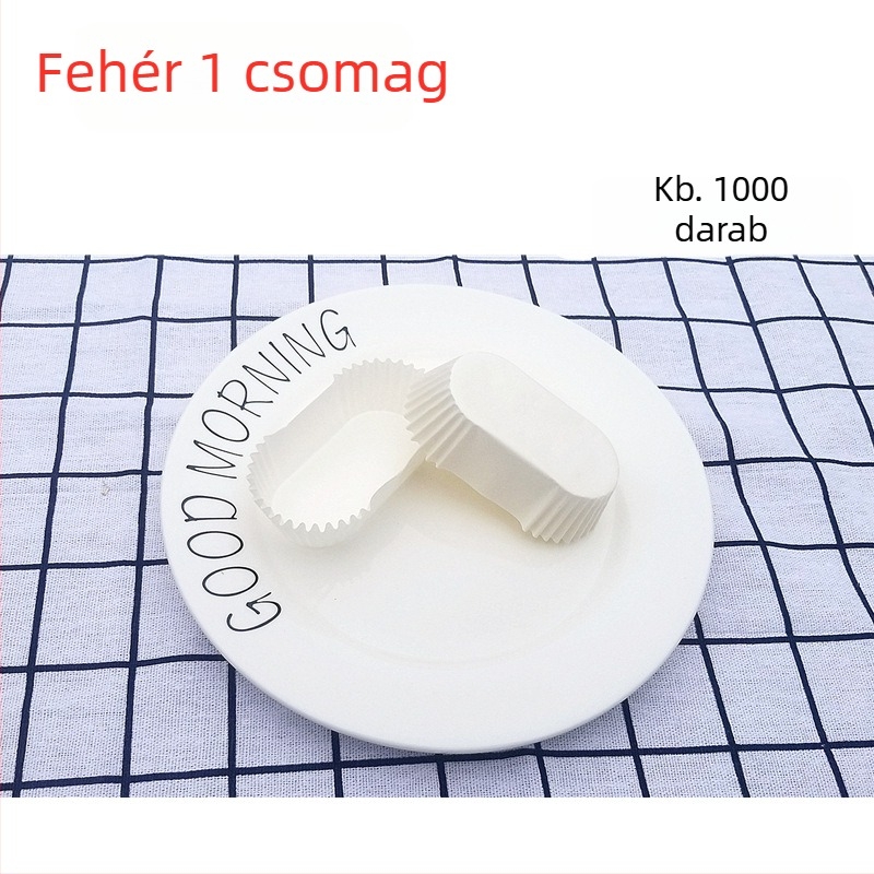 72-oval sütőpapír tepsi 36 darab tortaformával, szilikon bevonattal, olajálló