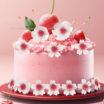 Ehető sakura virágok wafer papírból készült cupcake dekorációhoz