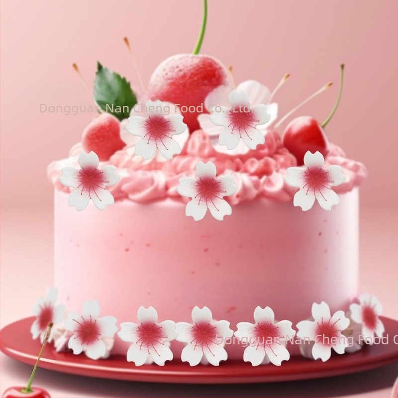 Ehető sakura virágok wafer papírból készült cupcake dekorációhoz