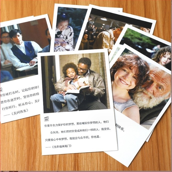 Letter of Lovers - Dobozos képeslap készlet: klasszikus filmes idézetek, fényképezés ihletett művészeti kártyák diákok számára