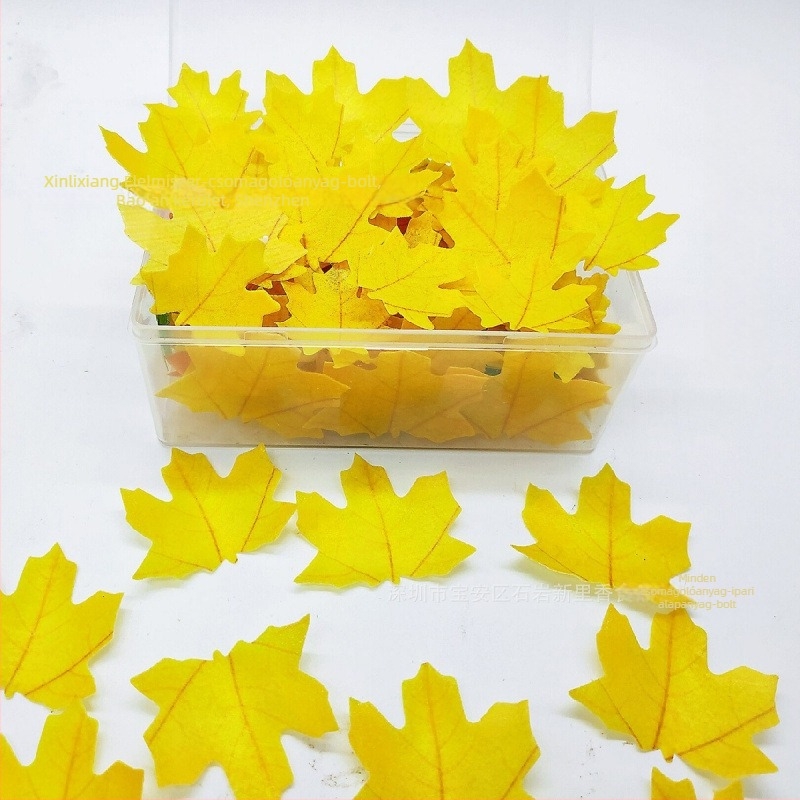 Juharlevél waferpapír dekorációk tortákhoz és hideg tálakhoz, díszítő betétek