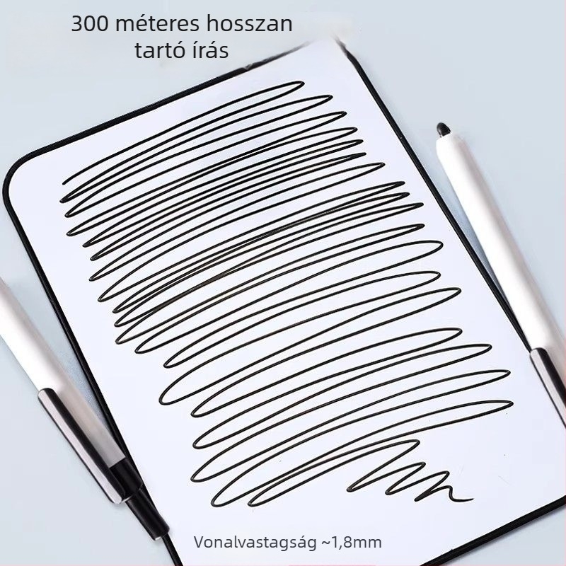 WB60 nyomógombos táblafilc fehér táblára, szagtalan, fekete/kék/piros színekben, nagy kapacitás, tanároknak