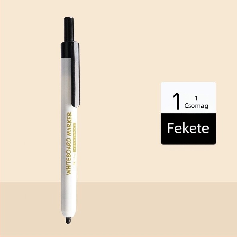 WB60 nyomógombos táblafilc fehér táblára, szagtalan, fekete/kék/piros színekben, nagy kapacitás, tanároknak