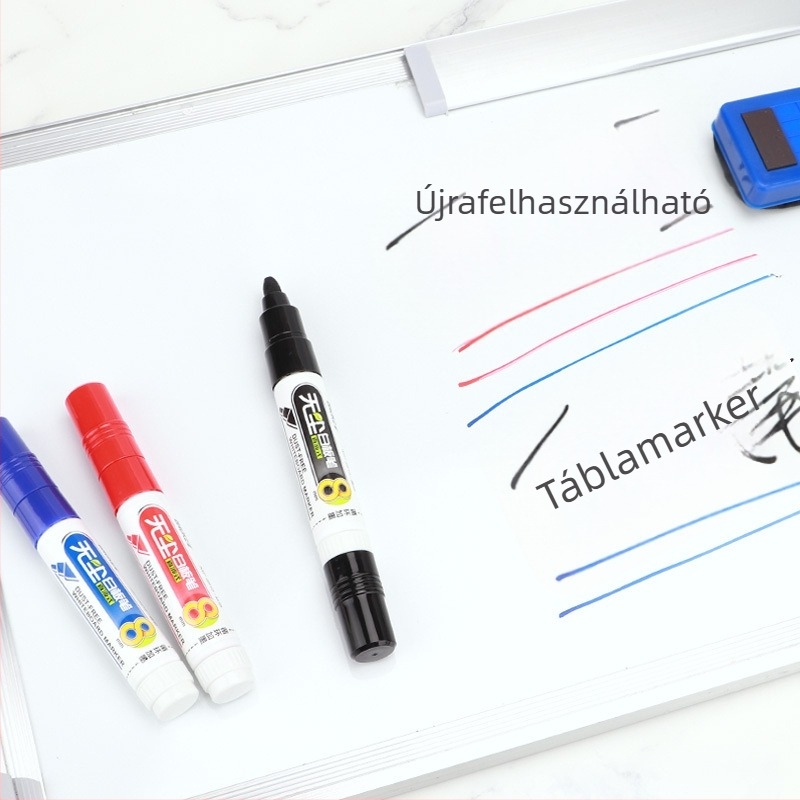 Baoke MP3915 pormentes fehér tábla marker, könnyen törölhető, egyfejű, vízbázisú