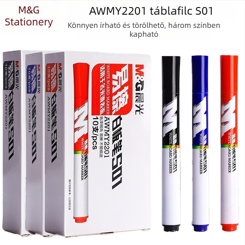 MG AWMY2201 Víz alapú fehér tábla marker, tanároknak, nagy kapacitású, könnyen törölhető, rajzoláshoz