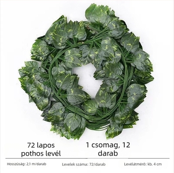 Selyemleveles műindák, díszítő indák, 72 leveles ratán stílus