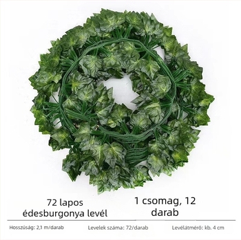 Selyemleveles műindák, díszítő indák, 72 leveles ratán stílus