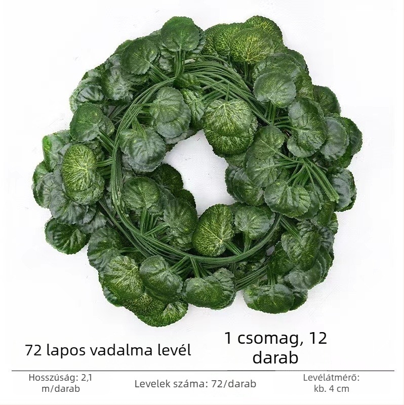 Selyemleveles műindák, díszítő indák, 72 leveles ratán stílus