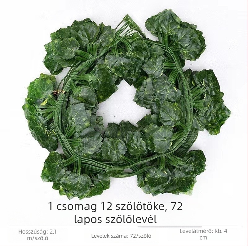 Selyemleveles műindák, díszítő indák, 72 leveles ratán stílus