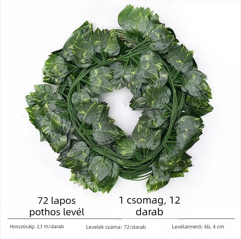 Selyemleveles műindák, díszítő indák, 72 leveles ratán stílus