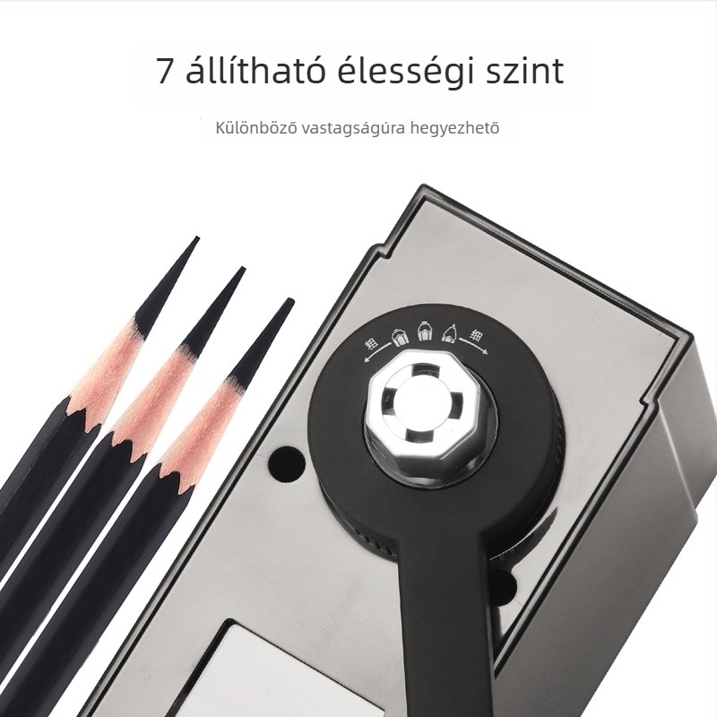 Nioni skicc ceruzahegyező – kézi, négyzet alakú műanyag, művészeti grafit és szén ceruzákhoz