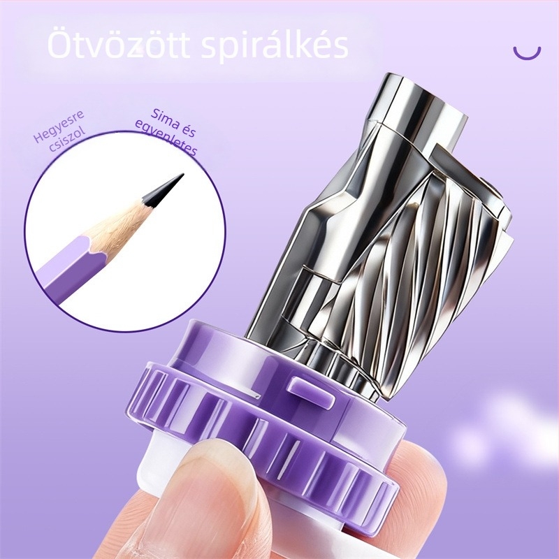 Medve alakú ceruzahegyező automatikus grafitadagolással, gyerekeknek, általános iskolásoknak és óvodásoknak