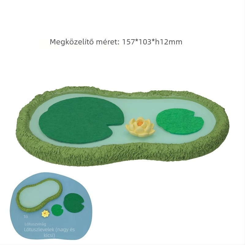 Japán Zakka Fox Hall könyvespolc macska dekorfigura – mini jelenet
