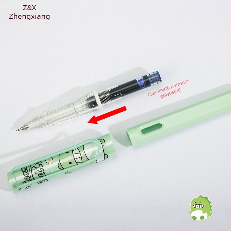 Zhengxiang töltőtoll készlet harmadik osztályos diákok számára, elegáns megjelenés, cserélhető tintakazettákkal