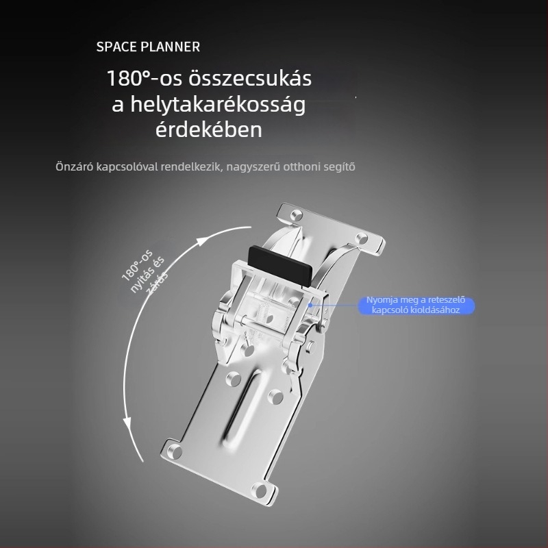 90°-os önzáró hajlító zsanér asztal- és szék lábakhoz – bútor összekötő alkatrész