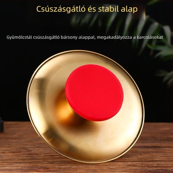 Új vastag titánium arany gyümölcstál Buddha oltárhoz, otthoni használatra