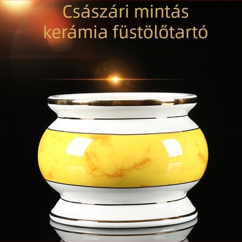 Császári mintájú kerámia tömjénező beltéri használatra