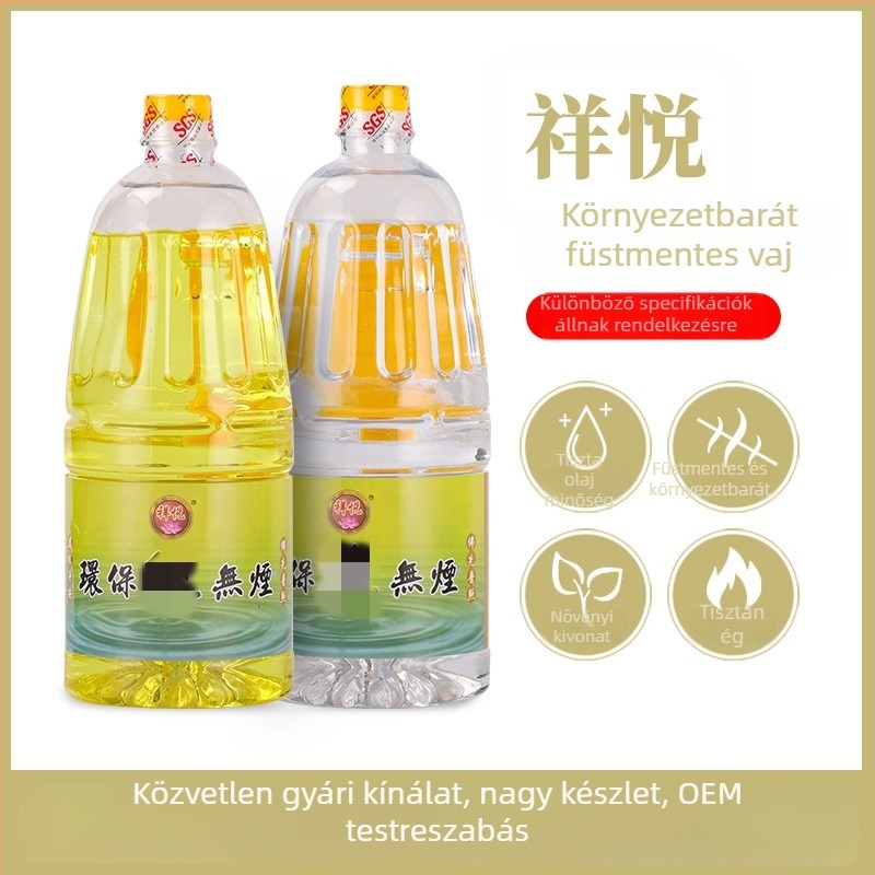 Xiangyue folyékony ghee Buddha-lámpákhoz – füstmentes lámpaolaj otthoni imádatra, lótuszlámpa