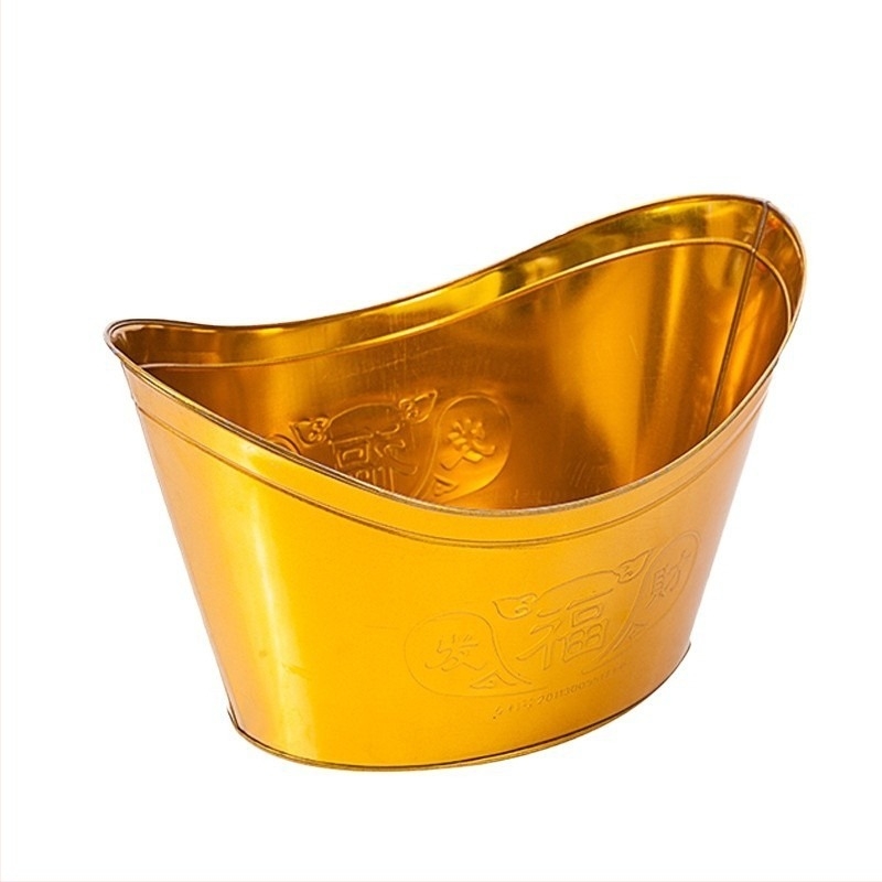 Vasból készült papír égető censer ingot alakú medencével