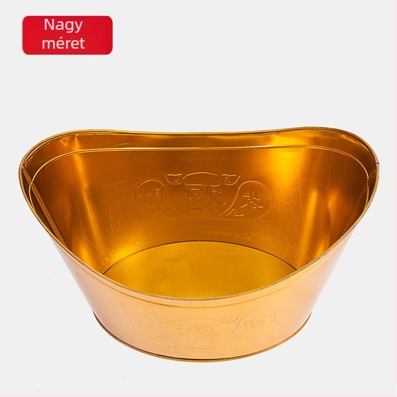 Vasból készült papír égető censer ingot alakú medencével