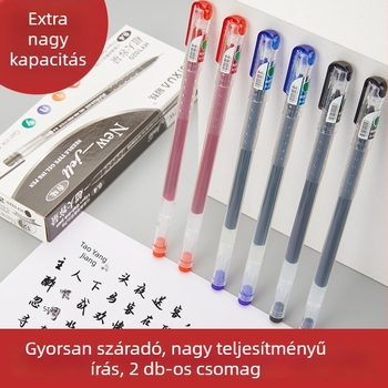Gél toll 0,4 mm tűhegyes, vizsgákra, írásra és aláírásra, gyorsan száradó, kék/fekete/piros