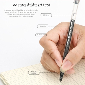 Gél toll 0,4 mm tűhegyes, vizsgákra, írásra és aláírásra, gyorsan száradó, kék/fekete/piros